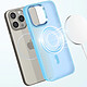 Avis Avizar Coque MagSafe pour iPhone 15 Pro Max Dos Mat Givré Contour