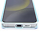 Avizar Coque MagSafe pour Samsung S24 Plus et S25 Plus Dos Cristal Color Bleu pas cher