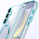 Acheter Avizar Coque MagSafe pour Samsung S24 Plus et S25 Plus Dos Cristal Color Bleu