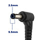 Avis Akyga Chargeur Voiture pour PC Portable Prise 5.5 x 2.5 mm Noir