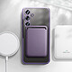 Avis Avizar Coque MagSafe pour Samsung Galaxy S24 FE Silicone Contour Chromé Violet