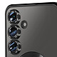 Avizar Coque MagSafe pour Samsung Galaxy S24 FE Silicone Contour Chromé Noir pas cher