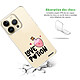 Avis Evetane Coque iPhone 14 Pro 360 intégrale transparente Motif Love Potion Tendance .