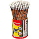 MAPED Pot de 72 Crayons BLACK'PEPS HB Bout Gomme Crayon