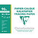 CLAIREFONTAINE Pochette calque supérieur 24x32 20F 90/95g Papier calque