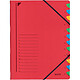LEITZ Classeur trieur, format A4, 12 compartiments rouge Trieur