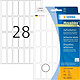 HERMA Étiquettes 'Movables' 13 x 40 mm, manuelle, blanc, sur 32 feuilles Etiquette multi-usages