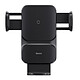 Baseus Support Voiture pour Smartphone avec Chargement Sans Fil 15W Noir Le support ajuste automatiquement les bras pour maintenir fermement votre téléphone