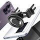LinQ Support Voiture MagSafe pour Smartphone, Grille Aération ronde Noir pas cher