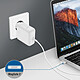 Avis LinQ Chargeur Mural MagSafe 2 pour MacBook Air 45W Charge Rapide Compact A2-45 Blanc