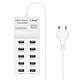 LinQ Chargeur Secteur USB 10 Ports 50W Recharge Rapide Blanc Un chargeur secteur doté de 10 ports USB, by Linq