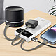 Acheter LinQ Batterie Secours 15000mAh Câble 4 en 1 Amovible et Sortie USB Compact Blanc