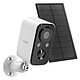LinQ Caméra de surveillance + Panneau solaire 1.5W Détection PIR Étanche IP65 Blanc / Noir Profitez de la commodité d'une surveillance continue grâce à cette caméra alimentée par panneau solaire de 1,5W LinQ