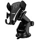 LinQ Support Voiture Ventouse Tableau de bord/Pare-brise Bouton de verrouillage Noir Un support voiture universel de la marque LinQ pour profiter des fonctionnalités de votre smartphone durant le trajet