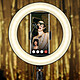 Acheter LinQ Ring Light 20cm 9W Modèle BD2006 avec Support Téléphone et Télécommande Blanc / Noir