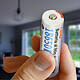 LinQ 2 Piles 18650 Lithium 3200mAh 3.7V Rechargeable Tête Standard 3200JT Orange pas cher