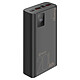 OBAL:ME Powerbank 20000mAh EnergyPulse USB-A/USB-C PD 22,5W avec Affichage Numérique Noir - Permettant de recharger jusqu'à 2 appareils simultanément grâce à ses ports USB-A et USB-C