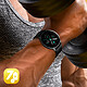 Avis North Edge Montre connectée Tactile Écran rond HD Bracelet en silicone Noir
