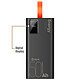 OBAL:ME Powerbank 50000mAh EnergyPulse USB-A/USB-C PD 22,5W avec Affichage Numérique Noir pas cher