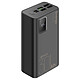 OBAL:ME Powerbank 30000mAh EnergyPulse USB-A/USB-C PD 22,5W avec Affichage Numérique Noir - Permettant de recharger jusqu'à 2 appareils simultanément grâce à ses ports USB-A et USB-C