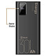 OBAL:ME Powerbank 30000mAh EnergyPulse USB-A/USB-C PD 22,5W avec Affichage Numérique Noir pas cher