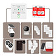 Daewoo - Alarme Maison WiFi + GSM Sans Fil Touch AM343 - Sans Abonnement - Kit Complet avec Caméras Full HD Intérieure/Extérieure autonome rotative Sécurisez efficacement votre domicile grâce à cette alarme complète Daewoo avec écran tactile et caméra extérieure totalement autonome.