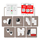 Daewoo - Alarme Maison WiFi + GSM Sans Fil Touch AM342 - Sans Abonnement - Kit Complet avec Caméras Full HD Intérieures/Extérieures autonomes Protégez votre domicile et vos proches grâce au pack alarme Daewoo Security AM342.