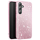 Avizar Coque Paillette pour Samsung Galaxy S24 et S25 Silicone Ultra fine Rose Coque en silicone souple translucide et pailletée qui épouse parfaitement votre appareil
