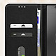 Avizar Étui pour Sony Xperia L1 Clapet Portefeuille et Support Vidéo Noir pas cher
