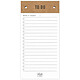 LETTS Conscious To Do Bloc-Notes Recharge 100x200mm Recharge Filofax