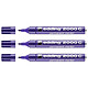 EDDING Marqueur Permanent 2000C Violet Pointe Ronde 1,5-3 mm x 3 Marqueur permanent