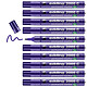 EDDING Marqueur Permanent 2000C Violet Pointe Ronde 1,5-3 mm x 10 Marqueur permanent