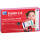 OXFORD Fiches 'Flash 2.0', 75 x 125 mm,fond blanc uni, fuschia Fiche Bristol