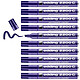 EDDING Marqueur Permanent 2200 c violet 1-5 mm x 10 Marqueur permanent