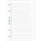 EXACOMPTA Recharge accessoire Exatime 14 travers blanc 32 feuillets 126x81 mm x 5 Accessoire pour organiseur