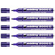 EDDING Marqueur Permanent 2000C Violet Pointe Ronde 1,5-3 mm x 5 Marqueur permanent