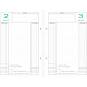 EXACOMPTA Recharge feuillets mobiles pour perpétuel caisse 240x160 mm Recharge feuillets mobiles