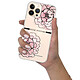 LaCoqueFrançaise Coque iPhone 13 Pro 360 intégrale transparente Motif Rose Pivoine Tendance . pas cher