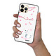 Evetane Coque iPhone 13 Pro Coque Soft Touch Glossy Chat et Fleurs Design pas cher