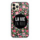 Evetane Coque iPhone 13 Pro Max Coque Soft Touch Glossy La Vie en Rose Design Coque iPhone 13 Pro Max Coque Soft Touch Glossy La Vie en Rose Design