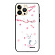 Evetane Coque iPhone 13 Pro Coque Soft Touch Glossy Chat et Fleurs Design Coque iPhone 13 Pro Coque Soft Touch Glossy Chat et Fleurs Design