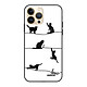 Evetane Coque iPhone 13 Pro Coque Soft Touch Glossy Chat Lignes Design Coque iPhone 13 Pro Coque Soft Touch Glossy Chat Lignes Design