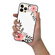 Evetane Coque iPhone 13 Pro Coque Soft Touch Glossy Fleurs roses Design pas cher