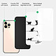 Acheter Evetane Coque iPhone 13 Pro Max Coque Soft Touch Glossy Chat Lignes Design