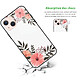 Avis Evetane Coque iPhone 13 Coque Soft Touch Glossy Fleurs roses Design