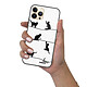 Evetane Coque iPhone 13 Pro Max Coque Soft Touch Glossy Chat Lignes Design pas cher