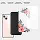 Acheter Evetane Coque iPhone 13 Coque Soft Touch Glossy Fleurs roses Design