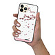 Evetane Coque iPhone 13 Pro Coque Soft Touch Glossy Chute De Fleurs Design pas cher