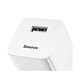 Acheter Baseus Chargeur Secteur 24W avec la Technologie Quick Charge 3.0 Blanc