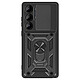 Mayaxess Coque pour Galaxy S25 Ultra Bague Support avec Protection Caméra Noir Coque bi-matière Noir de Mayaxess, la protection ultime pour votre Samsung S25 Ultra